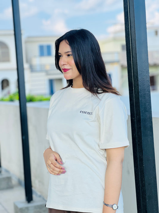 Women’s Beige Regular Fit T-Shirt