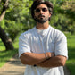 Article 002 – The White Echo | Oversized White Cotton T-Shirt (Dropped Shoulder)