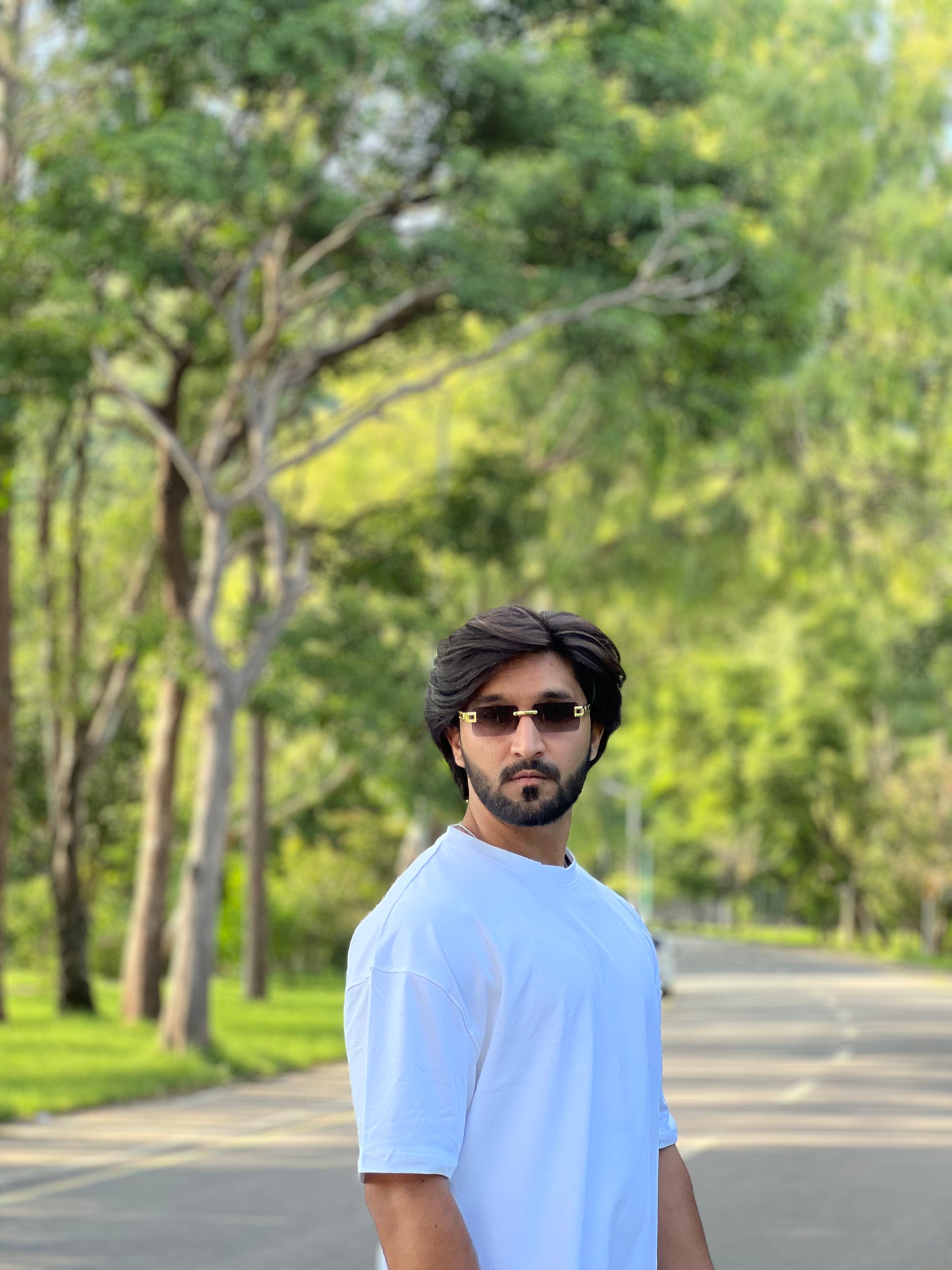 Article 002 – The White Echo | Oversized White Cotton T-Shirt (Dropped Shoulder)