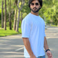 Article 002 – The White Echo | Oversized White Cotton T-Shirt (Dropped Shoulder)
