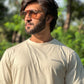 Beige Regular Fit T-Shirt for Men