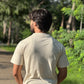 Beige Regular Fit T-Shirt for Men