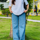 White Dropped Shoulder Oversized T-Shirt for Women