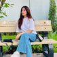 White Dropped Shoulder Oversized T-Shirt for Women