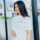 Women’s Beige Regular Fit T-Shirt